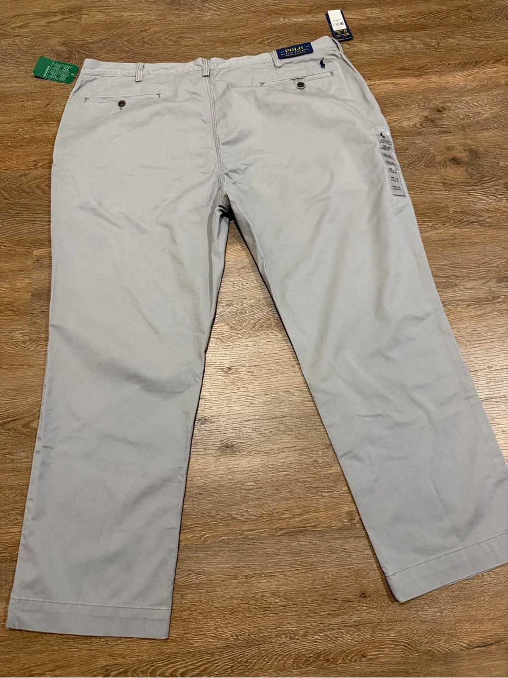Polo Ralph Lauren Bedford Chino Pant Men’s 44B x 30 Gray Stretch Classic Fit NWT
